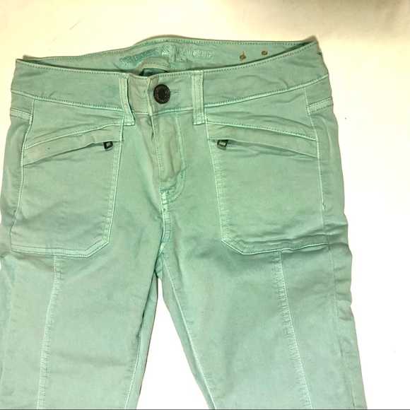 AE American Eagle Mint Green Jeggings Super Stretch 2 - Picture 13 of 14